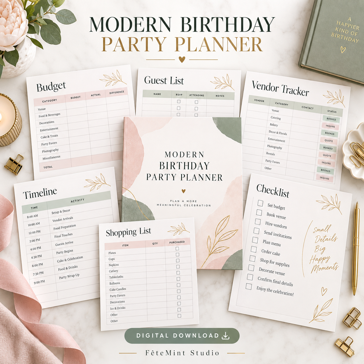 Modern Birthday Party Planner