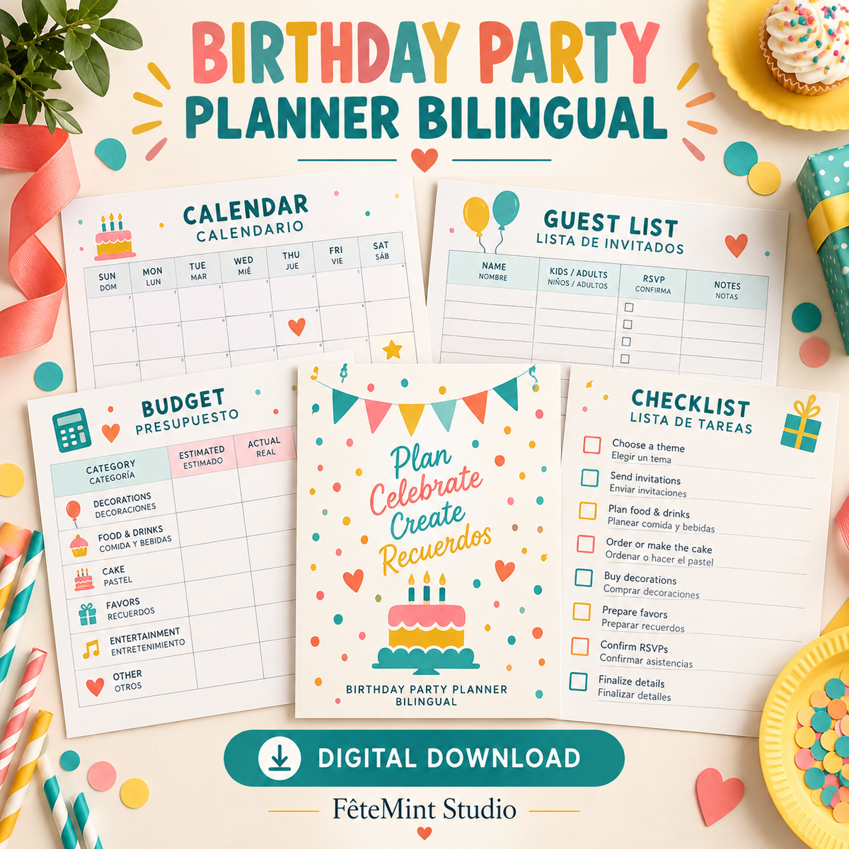 Birthday Party Planner Bilingual